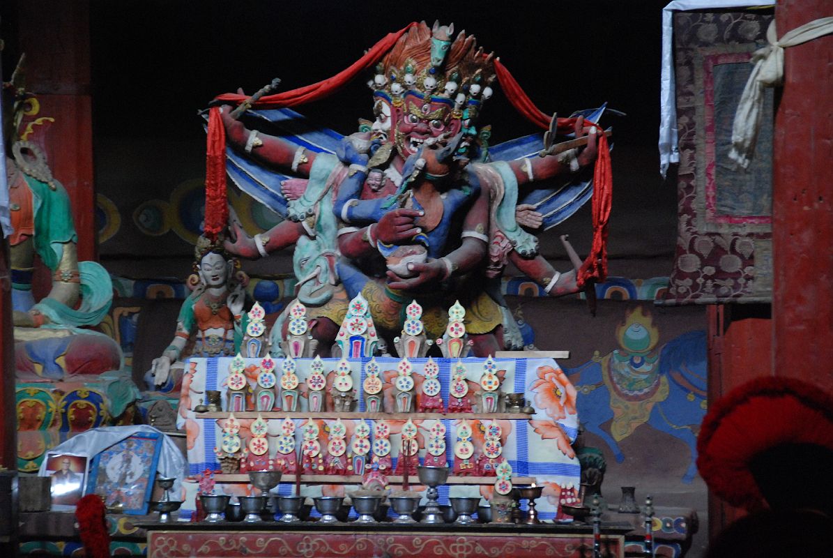 Lo Manthang Thubchen 05-3 Main Assembly Hall Hayagriva Statue